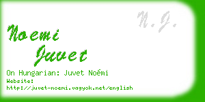 noemi juvet business card